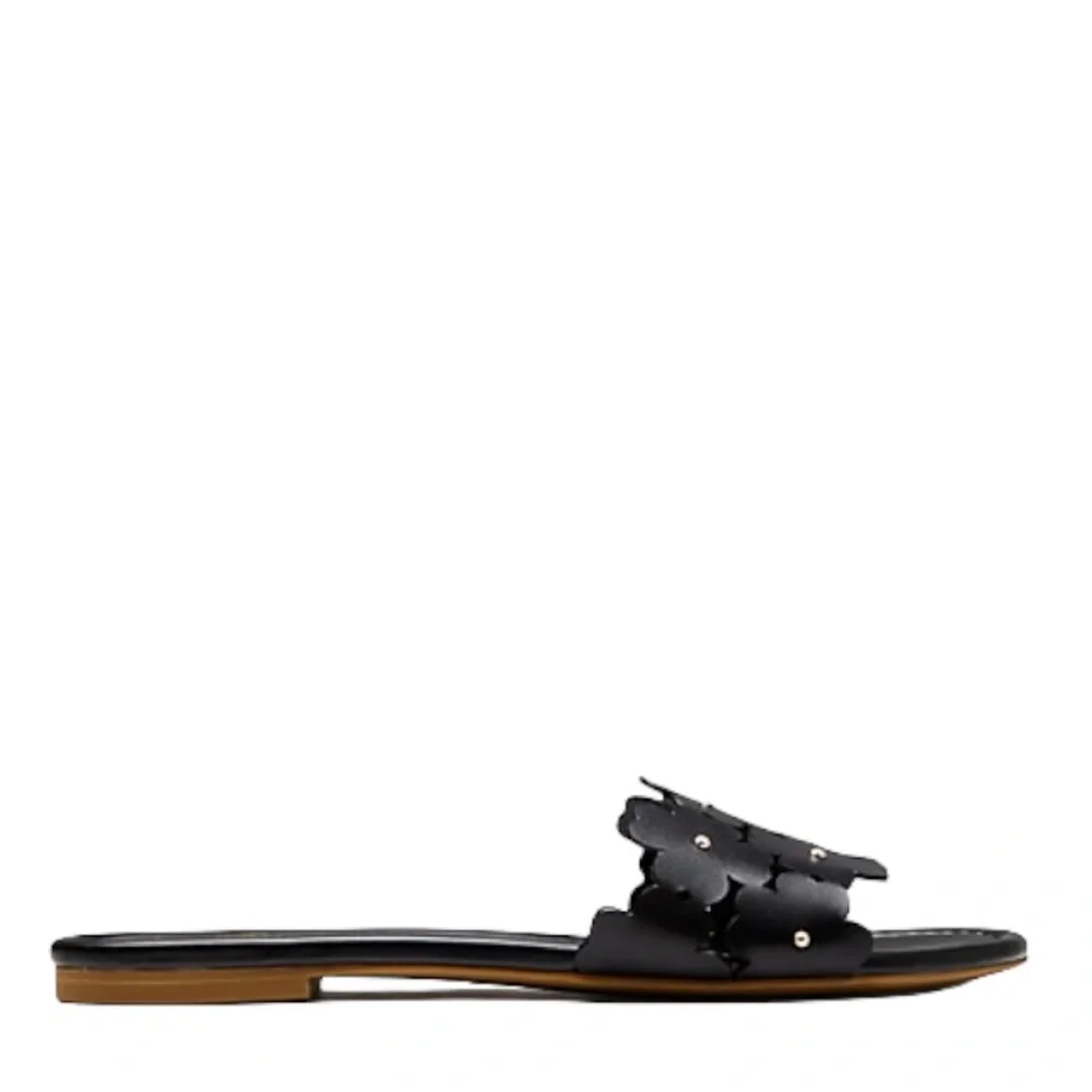 ♠️kate spade Daisy Field Sandals, Black NIB - Picture 2 of 9